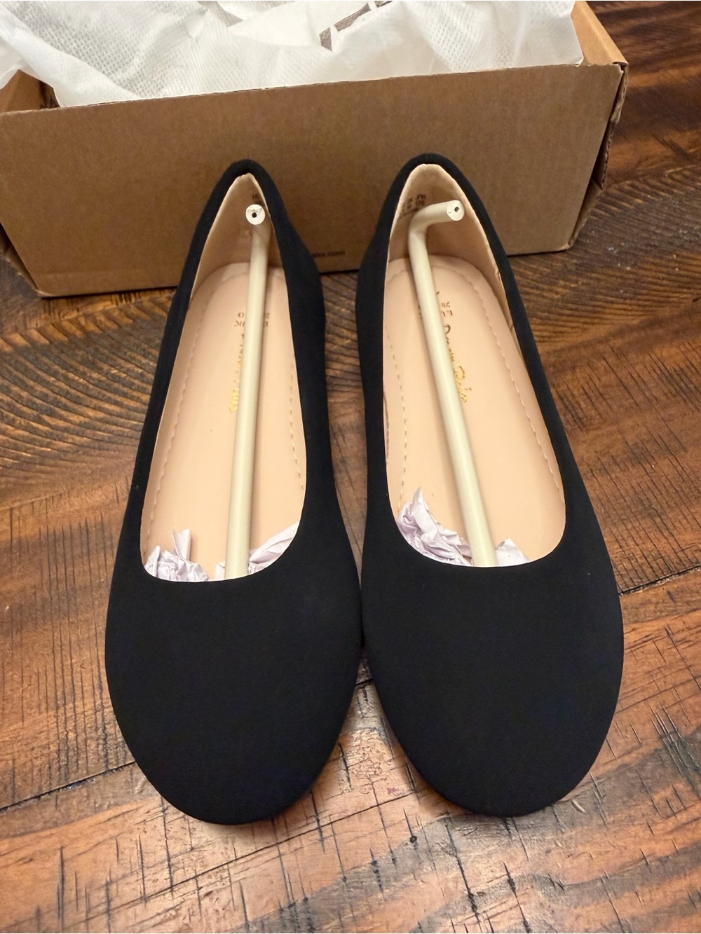Dream Pairs Black Girls Round-Toe Ballet Flats